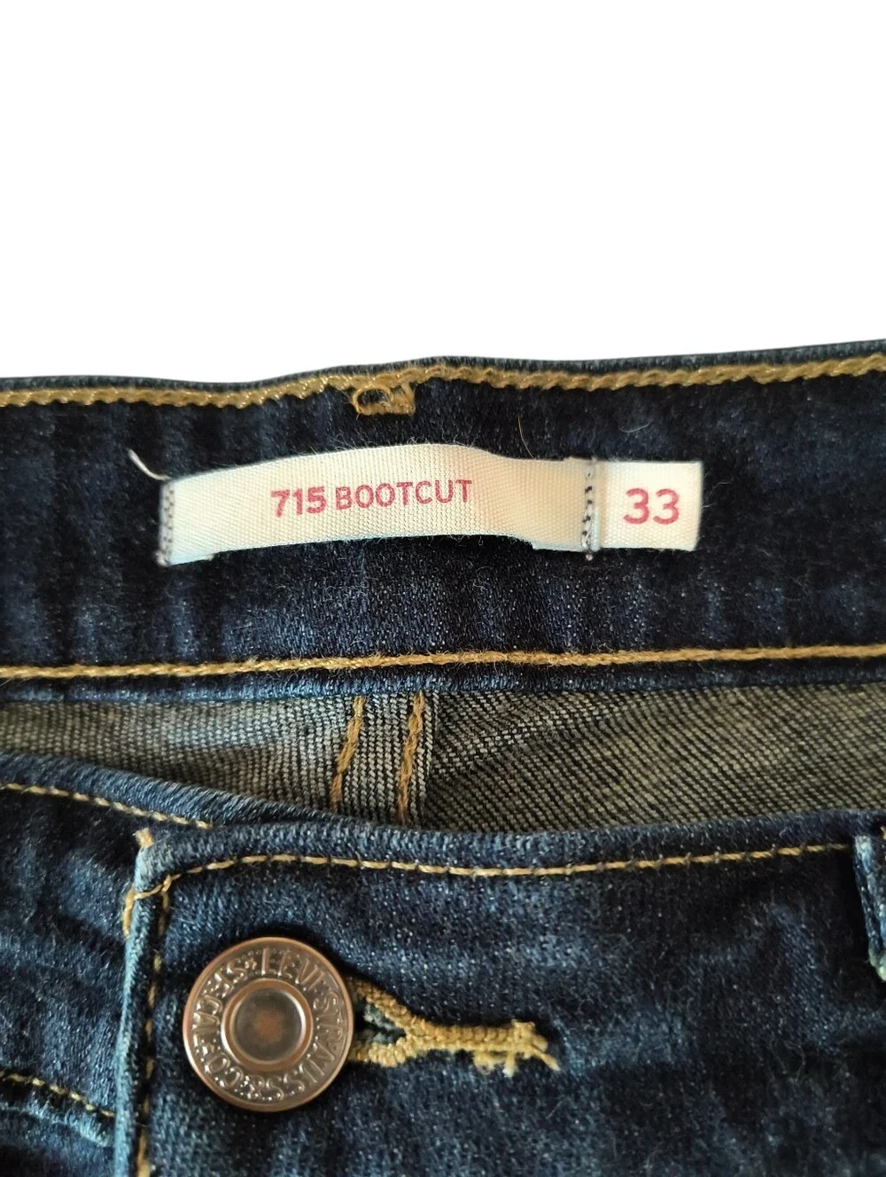 Levi's 715 Dark Wash Bootcut Jeans Size 33